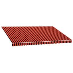 Berkfield Home Durable Awning Top Sunshade Canvas Orange & Brown 500x300 cm - thumbnail 3