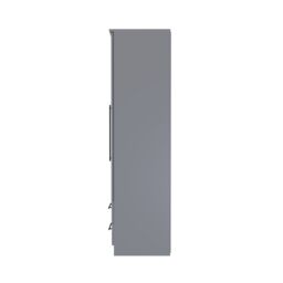 Ready Assembled 2 U Howard Tall Triple 2 Drawer Mirror + Drawer Wardrobe (Ready Assembled) in Dark Grey - thumbnail 2