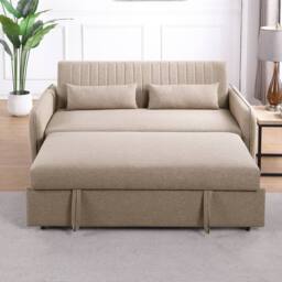 Flintshire Furniture Ltd Carys 2 Seater Pull Out Sofa Bed in Beige - thumbnail 5