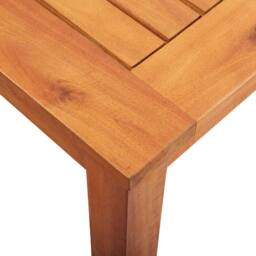 Berkfield Home Garden Table 215x90x74 cm Solid Acacia Wood in Brown - Size: 215 x 90 x 74 cm - thumbnail 5