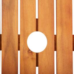 Berkfield Home Garden Table 215x90x74 cm Solid Acacia Wood in Brown - Size: 215 x 90 x 74 cm - thumbnail 4