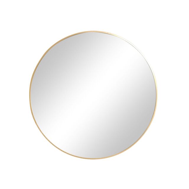 Melody Maison Large Round Antique Gold Wall Mirror - 80cm X 80cm in Metallic Gold - Size: 80 cm X 80 cm - image 1