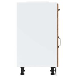 Berkfield Home Kitchen Base Cabinet Lucca Old Wood Engineered Wood in Brown - thumbnail 6