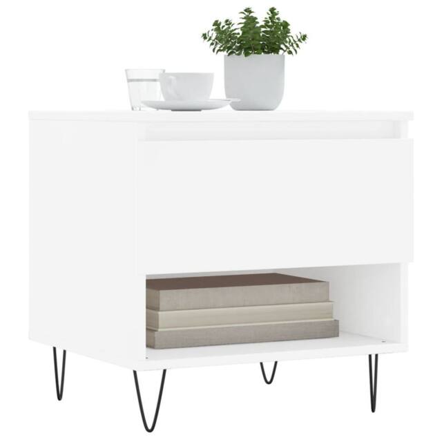 Berkfield Home Modern Coffee Tables 2 pcs White 50x46x50 cm Engineered Wood - Size: 50 x 46 x 50 cm - image 1
