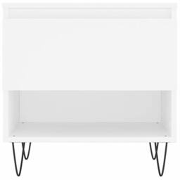 Berkfield Home Modern Coffee Tables 2 pcs White 50x46x50 cm Engineered Wood - Size: 50 x 46 x 50 cm - thumbnail 6