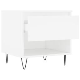 Berkfield Home Modern Coffee Tables 2 pcs White 50x46x50 cm Engineered Wood - Size: 50 x 46 x 50 cm - thumbnail 7