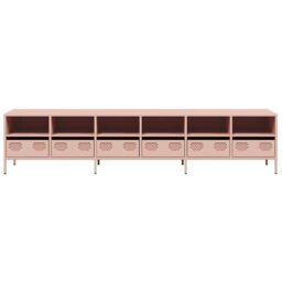 Berkfield Home TV Cabinet Pink 202x39x43.5 cm Cold-rolled Steel - thumbnail 5
