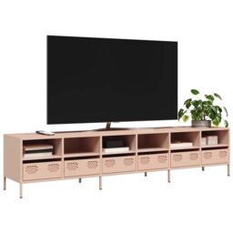 Berkfield Home TV Cabinet Pink 202x39x43.5 cm Cold-rolled Steel