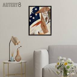 "Artery8 Portrait of Ralph Dusenberry Arthur Dove Black Framed Canvas Wall Art - Size: W12"" x H16""" - thumbnail 3