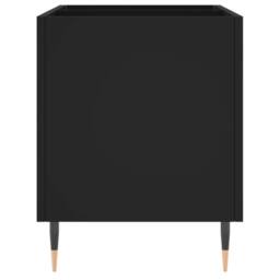 Berkfield Home Record Cabinet Black 74.5x38x48 cm Engineered Wood - thumbnail 5