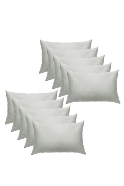 OHS 10 x Soft Polycotton Housewife Pillowcase Set in Silver - image 1