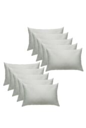 OHS 10 x Soft Polycotton Housewife Pillowcase Set in Silver