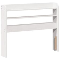 Berkfield Home Bed Frame with Headboard without Mattress White 90x190 cm Single - thumbnail 6