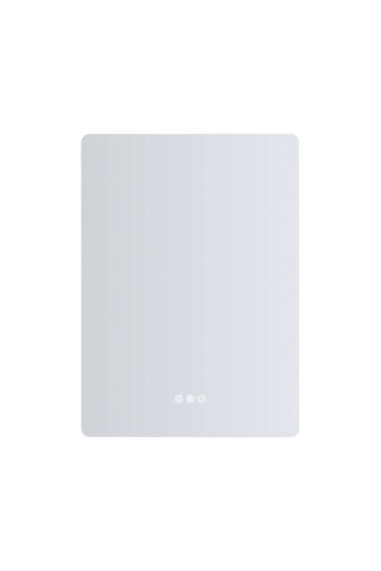Living and Home Anti-fog Bathroom Mirror with RGB LED Light in White - image 1