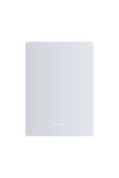 Living and Home Anti-fog Bathroom Mirror with RGB LED Light in White