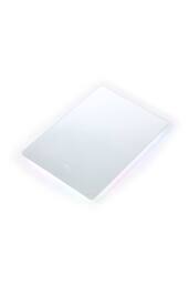Living and Home Anti-fog Bathroom Mirror with RGB LED Light in White - thumbnail 2