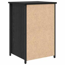 Berkfield Home Black Oak Nightstand Set Black Oak Engineered Wood Medium Drawers - thumbnail 9