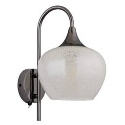 Netlighting Maxy Dome Wall Lamp Gunmetal Clear Glass Shade 1x E27 in Grey - thumbnail 2