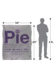 Supernatural Pie Officially Licensed Silky Touch Super Soft Throw Blanket 152x127 cm in White - thumbnail 5