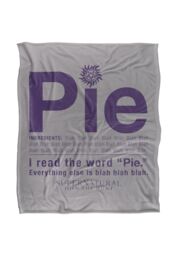 Supernatural Pie Officially Licensed Silky Touch Super Soft Throw Blanket 152x127 cm in White - thumbnail 1