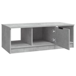 Berkfield Home Coffee Table Concrete Grey 102x50x36 cm Engineered Wood - Size: 102 x 50 x 36 cm - thumbnail 5