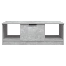 Berkfield Home Coffee Table Concrete Grey 102x50x36 cm Engineered Wood - Size: 102 x 50 x 36 cm - thumbnail 3