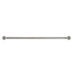 KORVIXA Steel Curtain Rod Quiet Rail Pole Set in Silver - Size: 100 cm - thumbnail 1