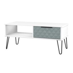 Ready Assembled 2 U Islay 1 Drawer Coffee Table (Ready Assembled) in Duck Egg Blue - thumbnail 4