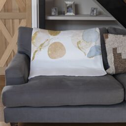 Benjamin Tate Design blue, white, beige watercolor illustration & elements Designer Blanket in Natural - Size: 120 cm x 150 cm - thumbnail 2