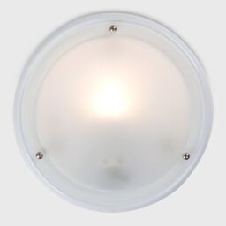 ValueLights Opal Glass Diffuser IP44 Rated Bathroom Flush Ceiling Light in White - thumbnail 4