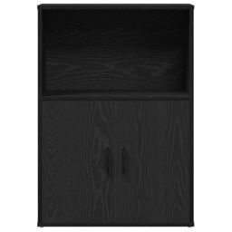 Berkfield Home Bookcase Black Oak 60x24x85 cm Engineered Wood - Size: 60 x 24 x 85 cm - thumbnail 4