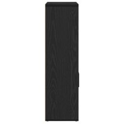 Berkfield Home Bookcase Black Oak 60x24x85 cm Engineered Wood - Size: 60 x 24 x 85 cm - thumbnail 6