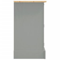 Berkfield Home Sideboard Corona Grey 112x43x78 cm Solid Wood Mexican Pine - Size: 112 x 43 x 78 cm - thumbnail 5