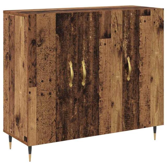 Berkfield Home Sideboard with Storage with Door Brown 90 x 34 x 80 cm Engineered wood - image 1