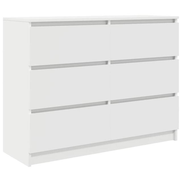 Berkfield Home Sideboard White 100x35x76 cm Engineered Wood - Size: 100 x 35 x 76 cm - image 1