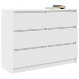 Berkfield Home Sideboard White 100x35x76 cm Engineered Wood - Size: 100 x 35 x 76 cm - thumbnail 4