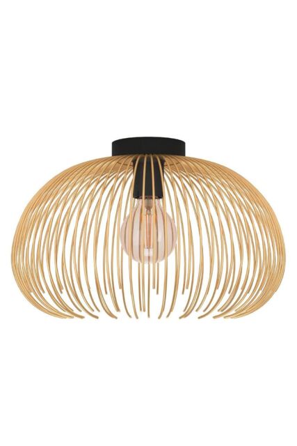 Eglo Venezuela IP20 Gold Flush Mounted Ceiling Light in Metallic Gold - image 1