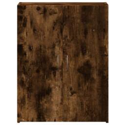 Berkfield Home File Cabinet Smoked Oak 60x32x77.5 cm Engineered Wood in Brown - thumbnail 4