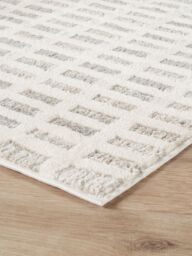 Desire Rugs Mabel Modern Contemporary Living Room Area Rug - Grid Design in Stone - Size: 200 cm x 290 cm - thumbnail 4