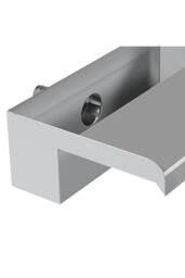 Living and Home 30cmW x 20cmD Wall-Mounted Stainless Steel Water Blade Waterfall Pool Fountain Garden in Silver - Size: 30 cmW x 20 cmD - thumbnail 8