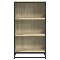 Berkfield Home Book Cabinet Sonoma Oak 60x35x107.5 cm Engineered Wood in Light Tan - thumbnail 4