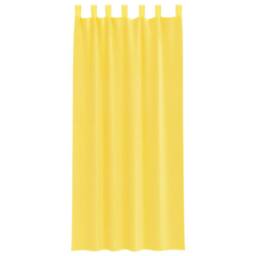 Berkfield Home Voile Curtains with Rod Pockets 2 pcs Yellow - thumbnail 4