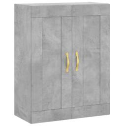 Berkfield Home Wall Mounted Cabinet Concrete Grey 69.5x34x90 cm Engineered Wood - thumbnail 1
