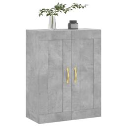 Berkfield Home Wall Mounted Cabinet Concrete Grey 69.5x34x90 cm Engineered Wood - thumbnail 4