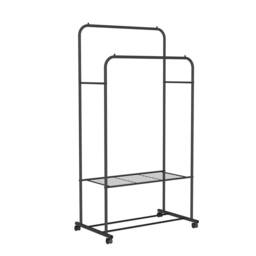 Havendro Industrial Pipe Clothes Rack With Shoe Storage in Black - thumbnail 5