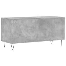 Berkfield Home Record Cabinet Concrete Grey 100x38x48 cm Engineered Wood - Size: 100 x 38 x 48 cm - thumbnail 6