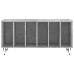 Berkfield Home Record Cabinet Concrete Grey 100x38x48 cm Engineered Wood - Size: 100 x 38 x 48 cm - thumbnail 4