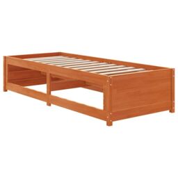 Berkfield Home Day Bed Wax Brown 90x200 cm Solid Wood Pine - thumbnail 6