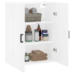 Berkfield Home Wall Mounted Cabinet White 69.5x34x90 cm - thumbnail 5