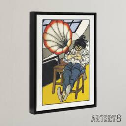 "Artery8 A Beethoven Music Enthusiast Moriz Jung Framed Canvas Wall Art Print - Size: W18"" x H24""" - thumbnail 2